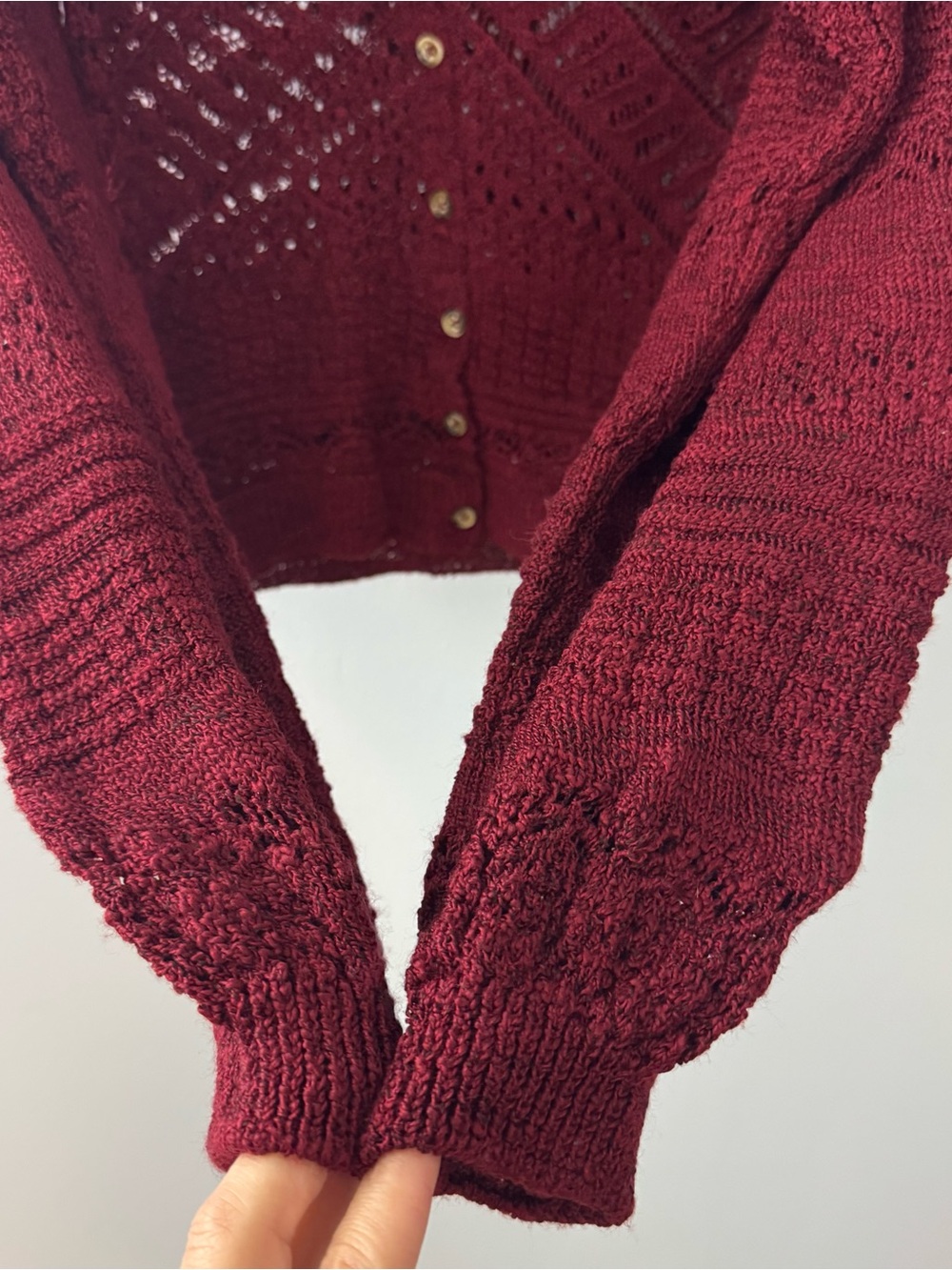 Free People Made You Look Womens Button-Front V-Neck Sweater Cardigan Size XS - Picture 7 of 7
